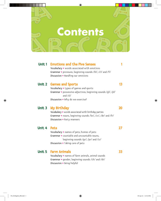 My English Journey Textbook KG 1