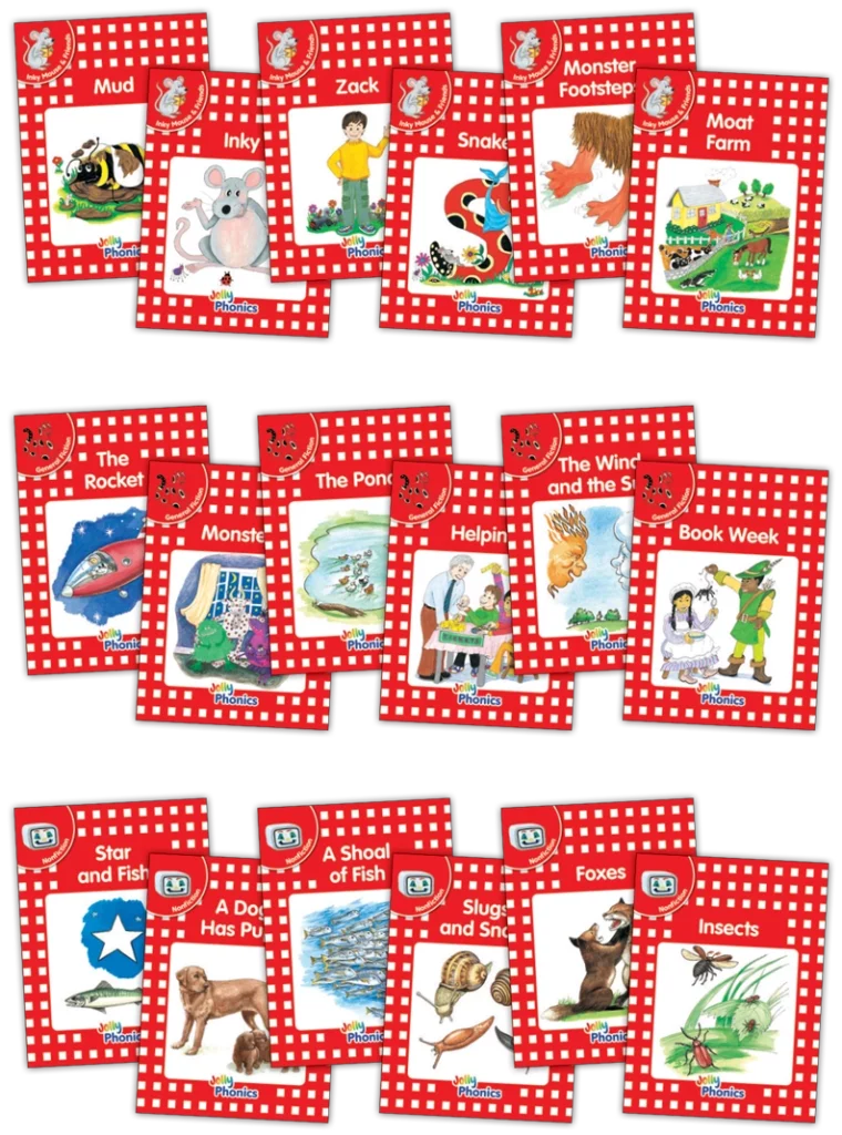 Jolly Phonics Readers, Complete Set Red Level (pack of 18)-(ON ORDER)