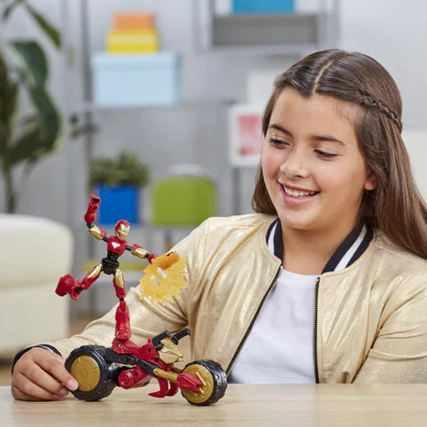 Hasbro Avengers Bend and Flex Rider Iron Man