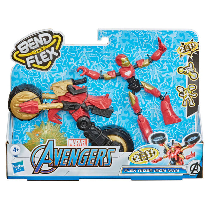 Hasbro Avengers Bend and Flex Rider Iron Man