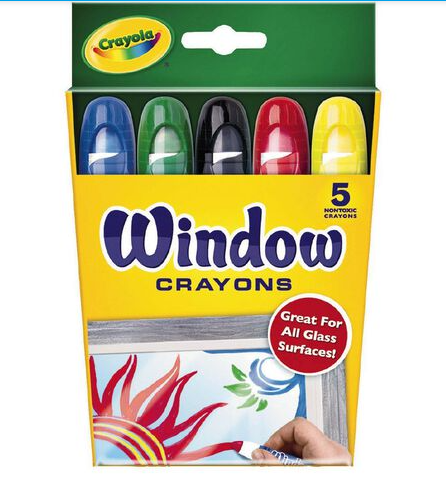 Crayola Window Crayons 5 Pack Assorted 5 Pack