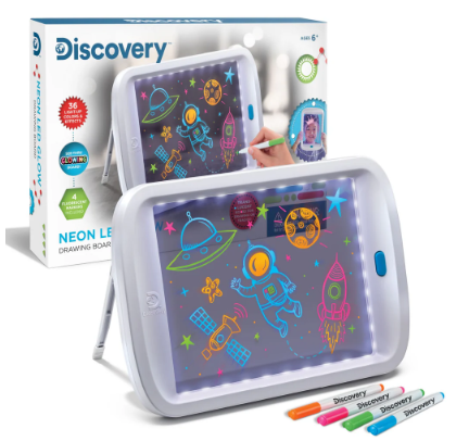 Discovery Neon Led Glow Drawing Board