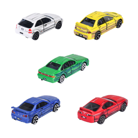 Majorette Japan Series Die-Cast Cars Gift Pack, 5pcs.