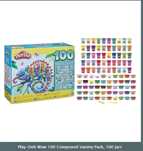 Play-Doh Wow 100 Compound Variety Pack, 100 Jars