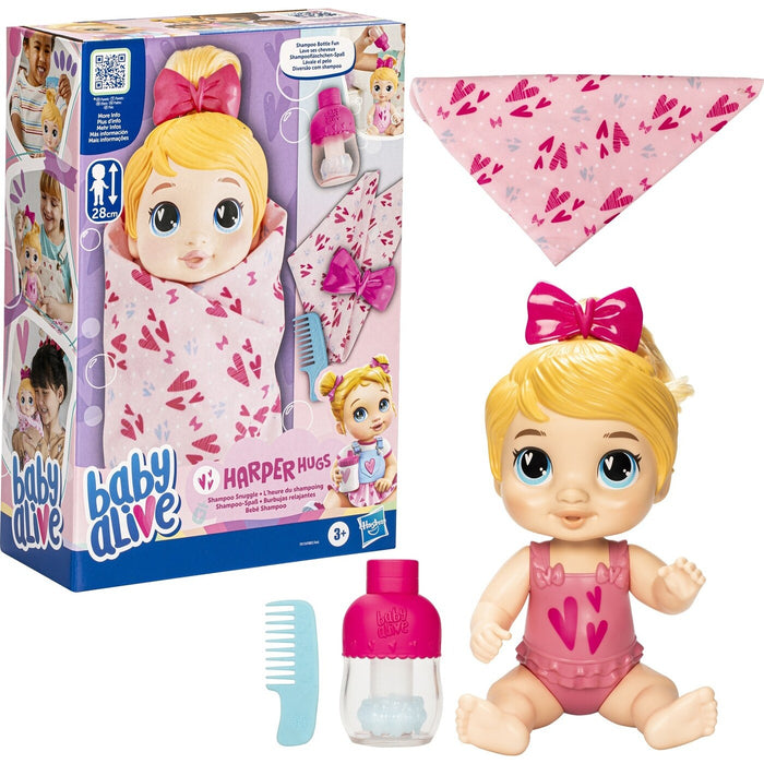 Hasbro Baby Alive Pretend Shampoo Snuggle Harper - Blonde
