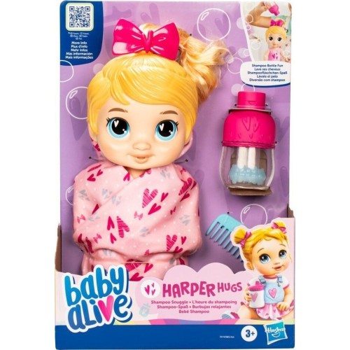Hasbro Baby Alive Pretend Shampoo Snuggle Harper - Blonde