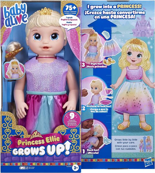 Hasbro Baby Alive Princess Ellie Grows Up Blonde