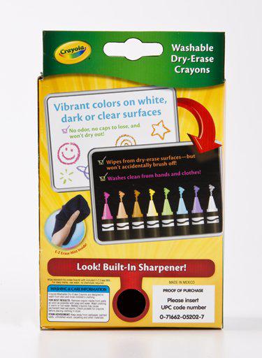 Crayola® Dry Erase Bright 8 Count Crayons