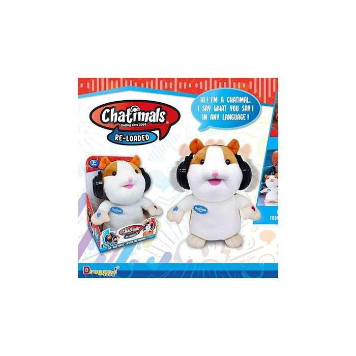 Chatimals Bluetooth Interactive Hamster Talkback Dancing Soft Toys, 80640