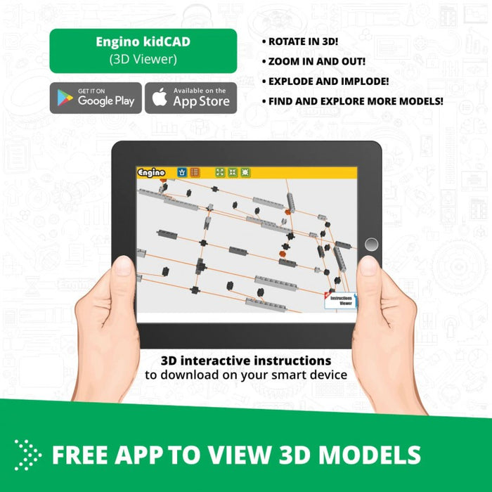 Construction Set Engino Discovering STEM - MECHANICS: Gears and Worm Drives