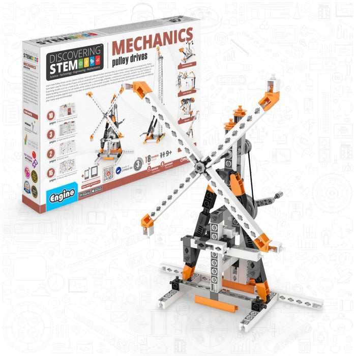 Construction Set Engino Discovering STEM - MECHANICS: Pulley Drives