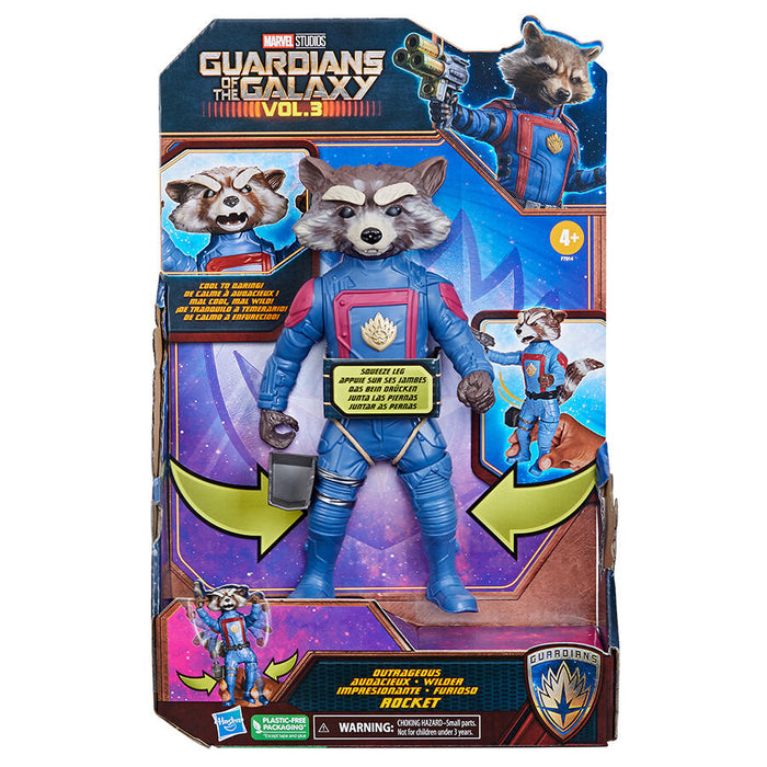 Hasbro Guardians of the Galaxy Vol. 3 Marvel’s Rocket Outrageous Rocket Action Figure