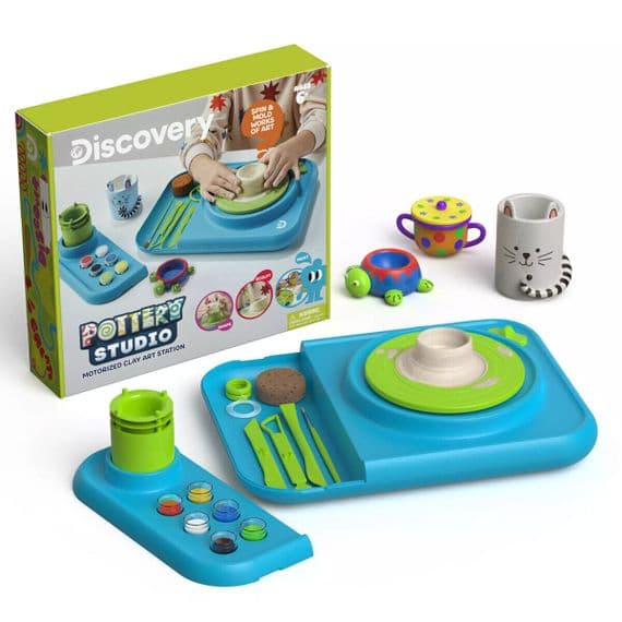 Discovery Pottery Studio Motorized Clay Art Station Set Creative Play