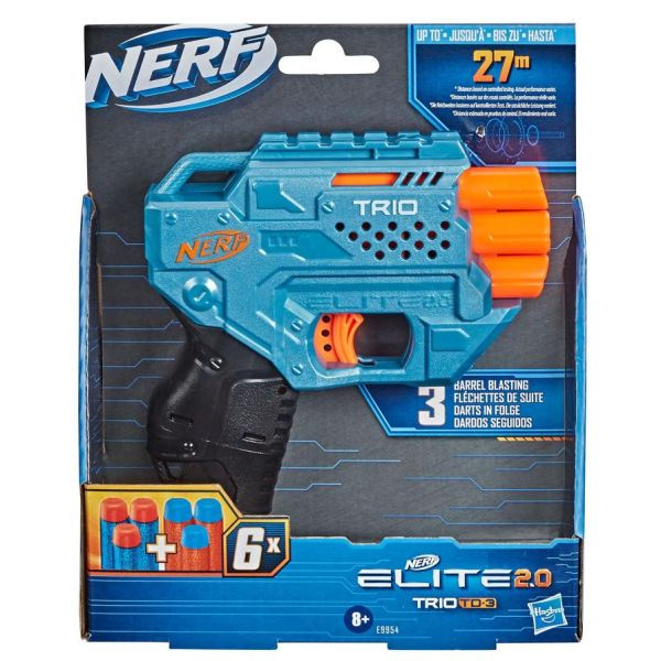 Hasbro NERF Elite 2.0 Trio TD-3 Blaster by Hasbro