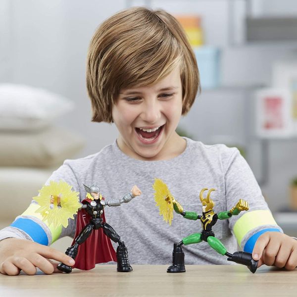 Hasbro Avengers Bend and Flex Thor vs. Loki action figure set