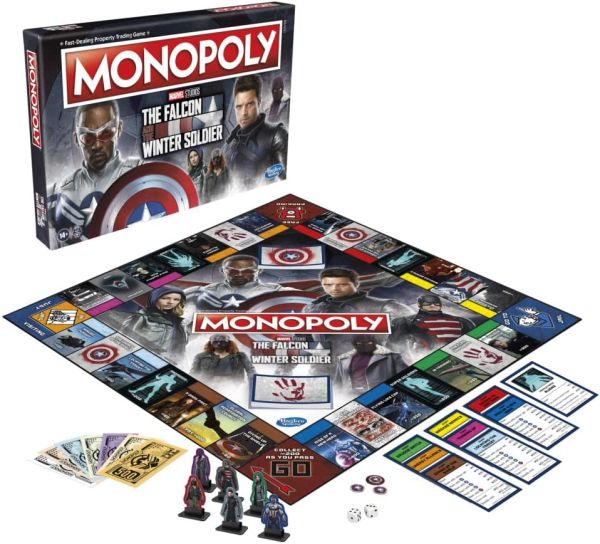 Hasbro Monopoly: Marvel Studios' The Falcon and The Winter Soldier Edition