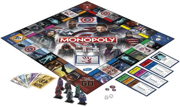 Hasbro Monopoly: Marvel Studios' The Falcon and The Winter Soldier Edition