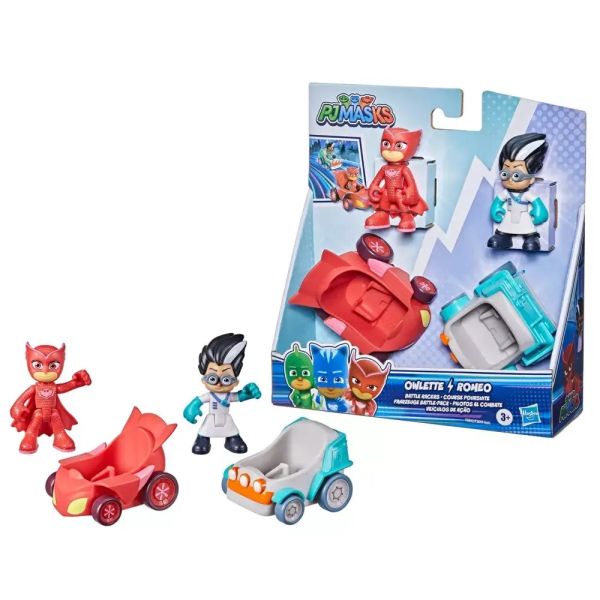 Hasbro PJ Masks Hero Vehicle – Owlette vs Romeo Battle Racers