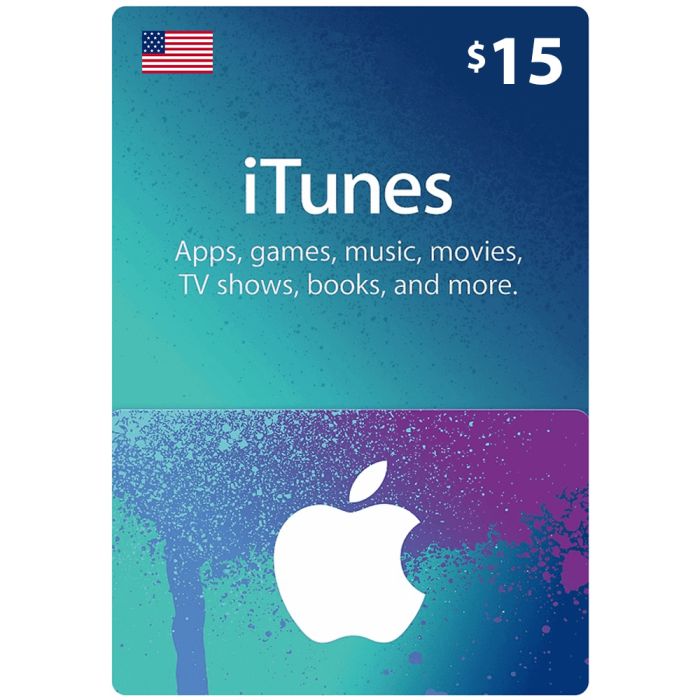 Apple $15 Gift Card USA Only iTunes App Store Credit