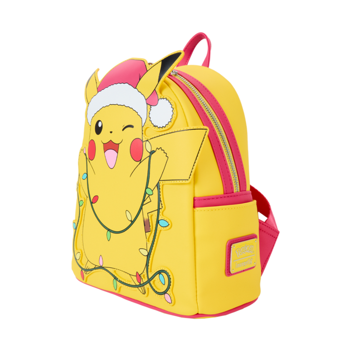 Loungefly! Leather: Pokemon Holiday Pikachu Mini Backpack