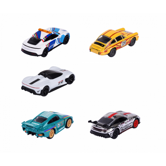 Majorette - 1/64 - Porsche Deluxe Assortment - 5x Set