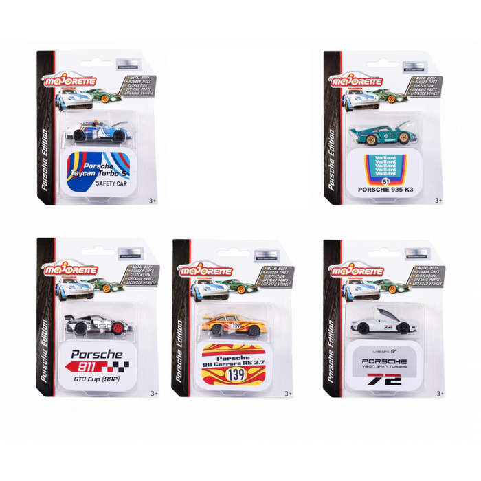 Majorette - 1/64 - Porsche Deluxe Assortment - 5x Set