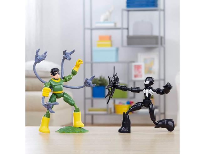 asbro Spider-Man Bend and Flex – Black Suit Spider-Man vs. Doc Ock
