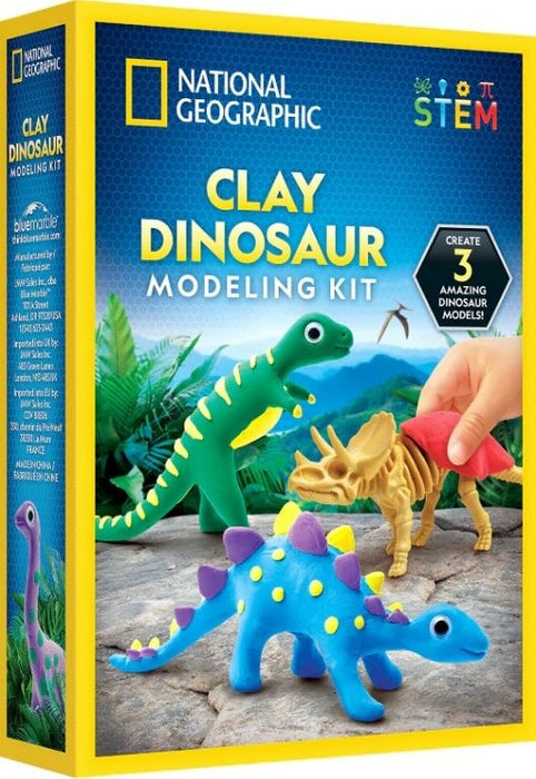 National Geographic: Clay Dinosaur Modeling Kit (3 Dino)