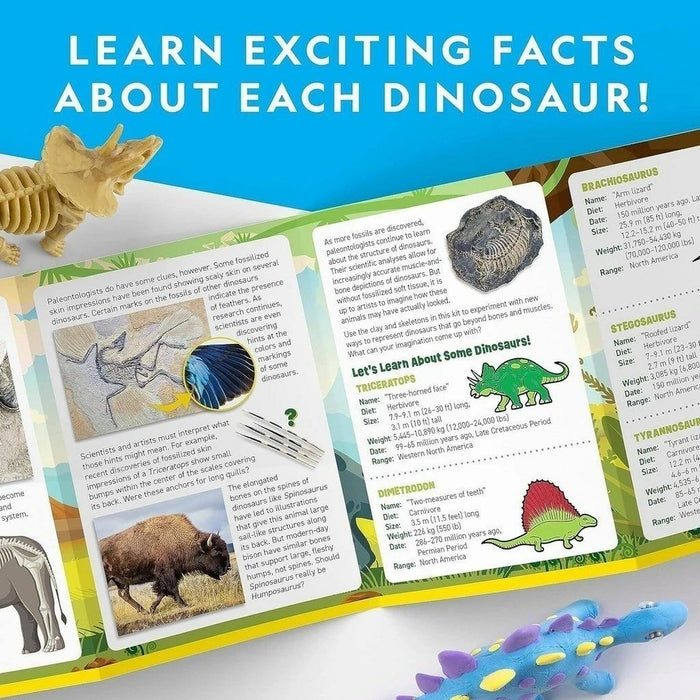 National Geographic: Clay Dinosaur Modeling Kit (3 Dino)