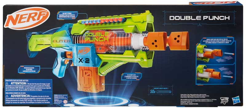 Hasbro Nerf Elite 2.0 Double Punch Dart Blaster