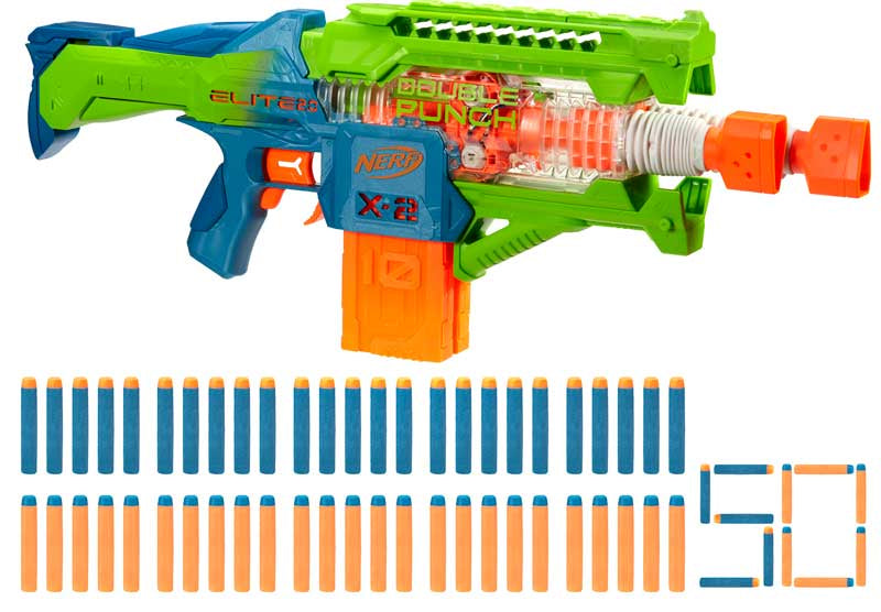Hasbro Nerf Elite 2.0 Double Punch Dart Blaster