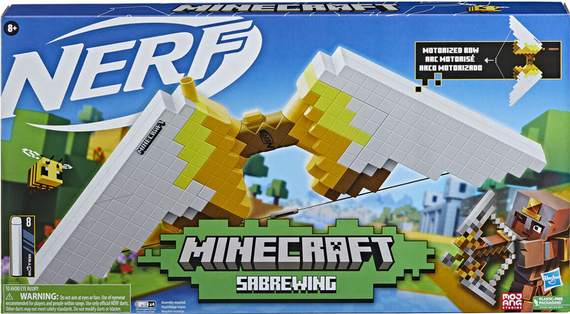 The Hasbro Nerf Minecraft Sabrewing Dart Blaster