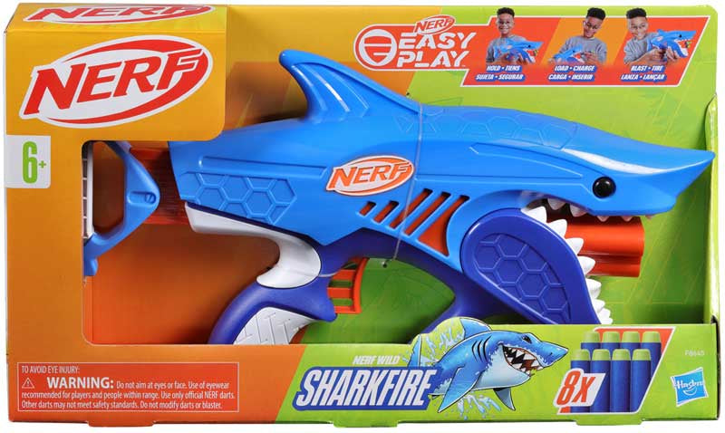 Hasbro NERF Elite Junior Sharkfire Dart Blaster