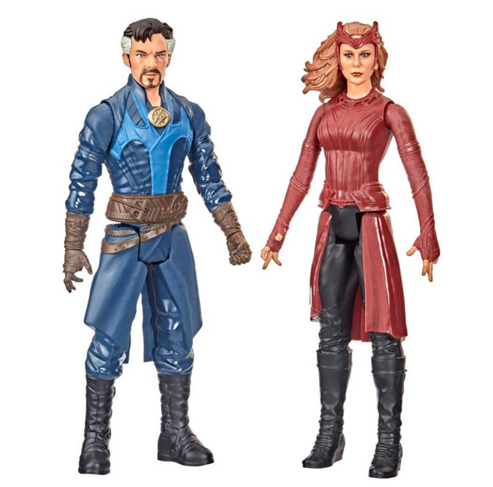 Hasbro Marvel Avengers Titan Hero Series Doctor Strange & The Scarlet Witch 12" Action Figures