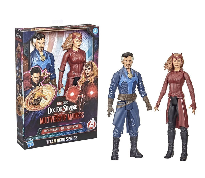 Hasbro Marvel Avengers Titan Hero Series Doctor Strange & The Scarlet Witch 12" Action Figures