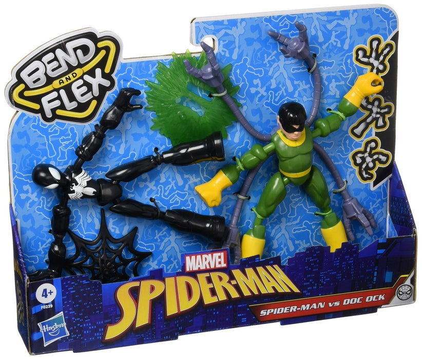 asbro Spider-Man Bend and Flex – Black Suit Spider-Man vs. Doc Ock