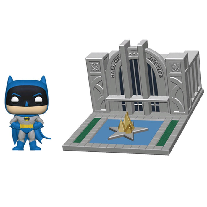 Pop Towns: Batman 80Th - Hall Of Justice W/Batman