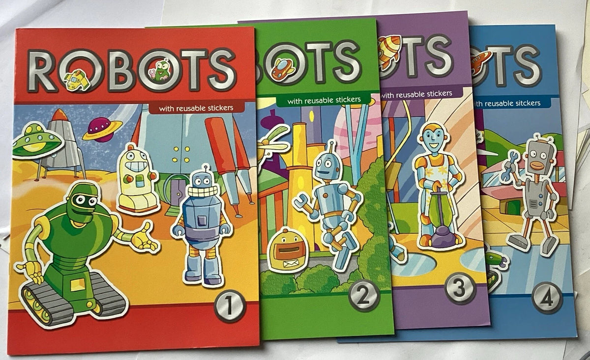 Robots Sticker Book — Book Mart W.L.L