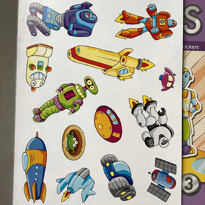 Robots Sticker Book