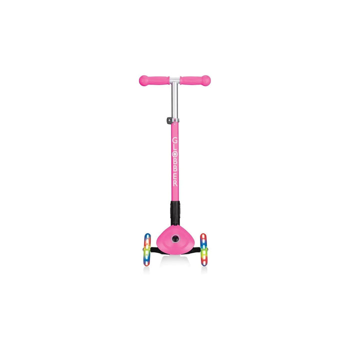 Globber - Primo Foldable Scooter Fantasy Lights - Neon Pink/Flowers