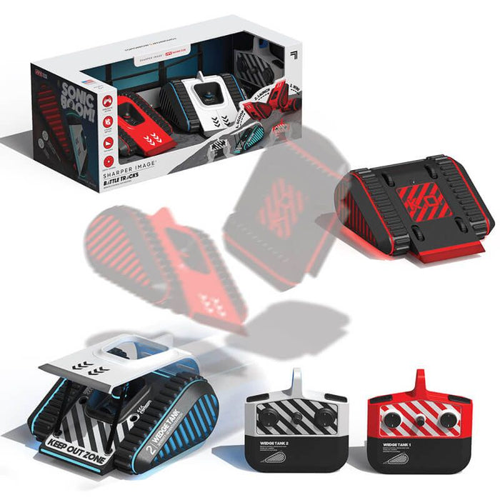 Sharper Image Toy Rc Battle Wedge Tanks LED 1212006151