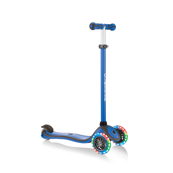 Globber - Primo Plus Lights Scooter V2 - Navy Blue