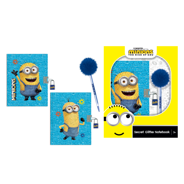 Minions: The Rise of Gru - Secret Sequin Notebook