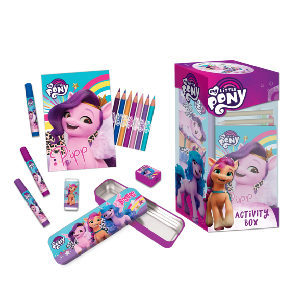 My Little Pony: The Movie Coloring Set with Metal Pencil Case