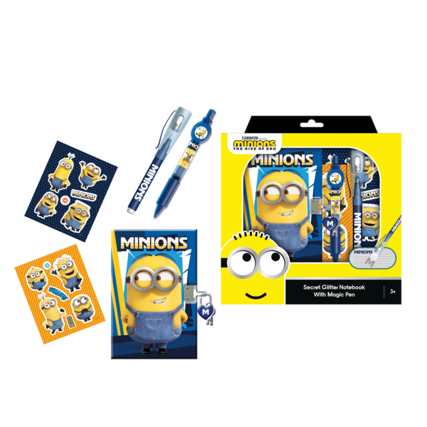 Minions: The Rise of Gru - Secret Notebook with Magic Pen