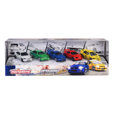 Majorette Japan Series Die-Cast Cars Gift Pack, 5pcs.