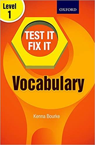 Test It Fix It -Vocabulary Level  1