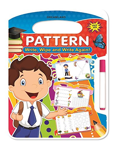 Pattern Write and Wipe Book for Age 2+ - With Free Pen — Book Mart W.L.L