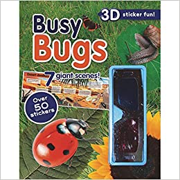 ملصق ثلاثي الأبعاد لمشهد الحشرات المزدحمة 