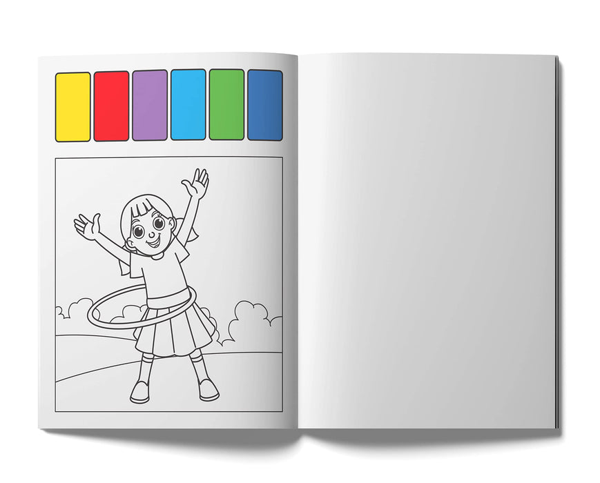 Park fun: Pick & Paint Coloring Activity Book For Kids